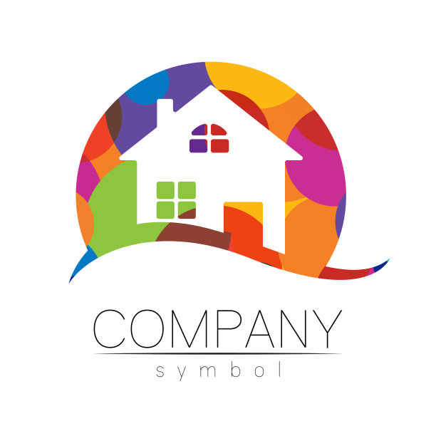 公司标志房子图标的品牌真实图片下载