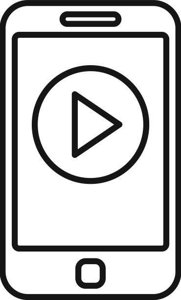 手机视频编辑图标轮廓手机图片下载