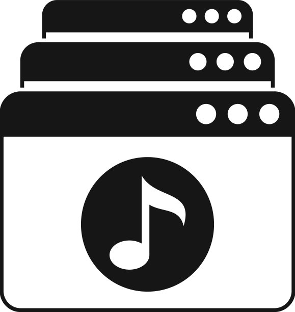 播放列表图标简单的音乐歌曲图片下载