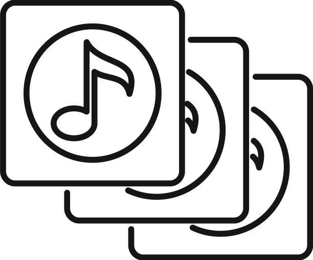 歌单歌曲专辑轮廓图标图片下载