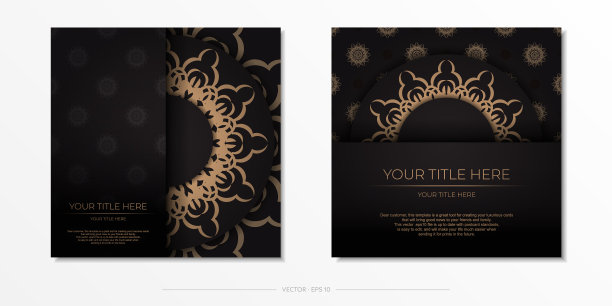 为印刷设计明信片在时尚的模板图片下载