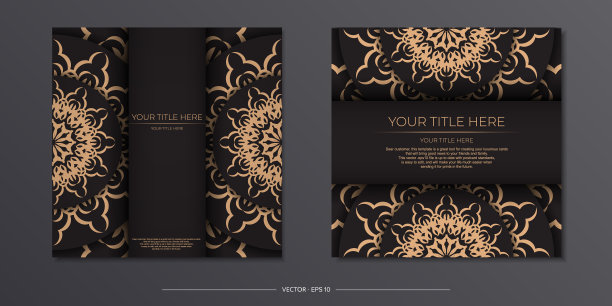 为印刷设计明信片在时尚的模板图片下载