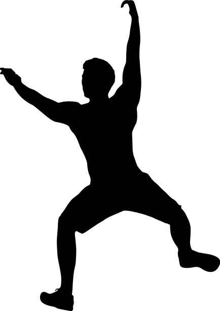 在白色上勾勒出一个向上的锻炼步骤图片下载