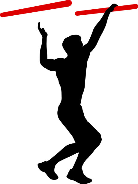 在白色上勾勒出一个向上的锻炼步骤图片下载