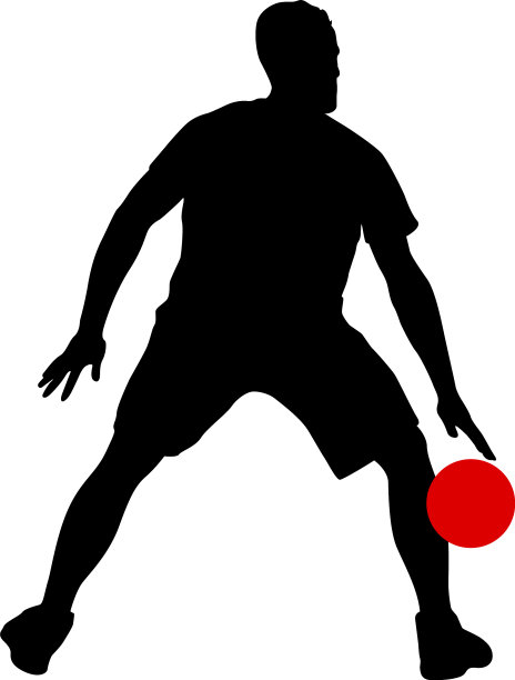 一个篮球运动员的剪影图片下载