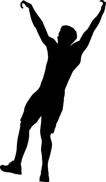 在白色上勾勒出一个向上的锻炼步骤图片下载