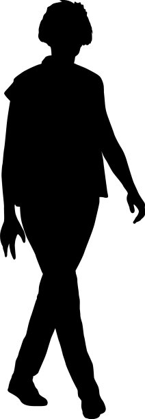 剪影群人站在白色上图片下载