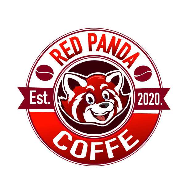 小熊猫咖啡的标志进来了图片下载