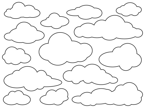 云轮廓集图片下载