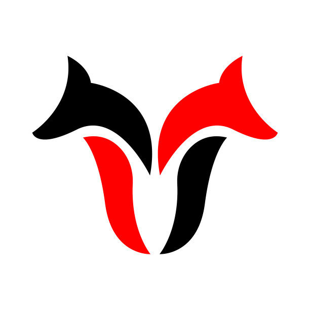 两个狼头标志图标图片下载