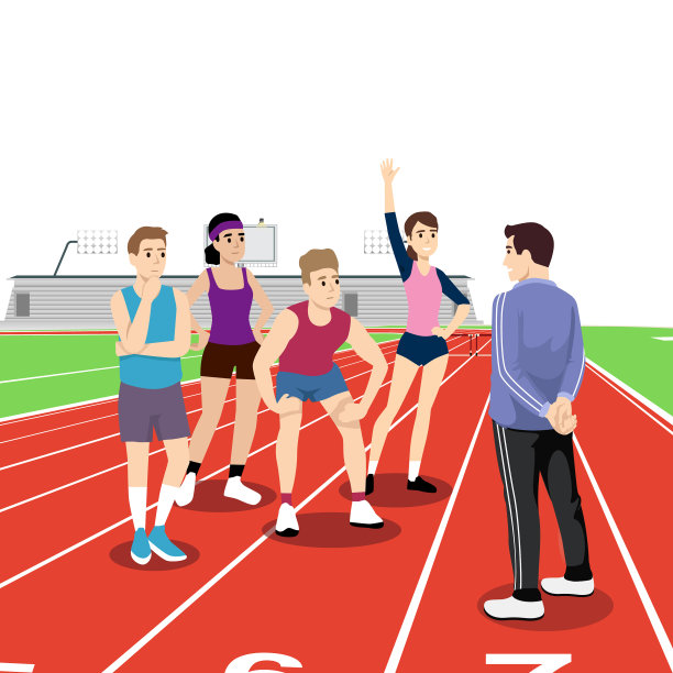跑步运动员教练教练运动公寓I图片下载