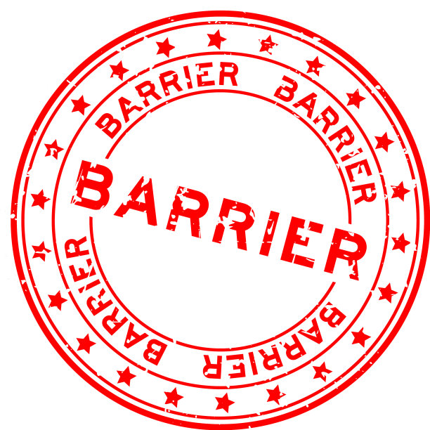 垃圾红色障碍字与星图标圆形图片下载