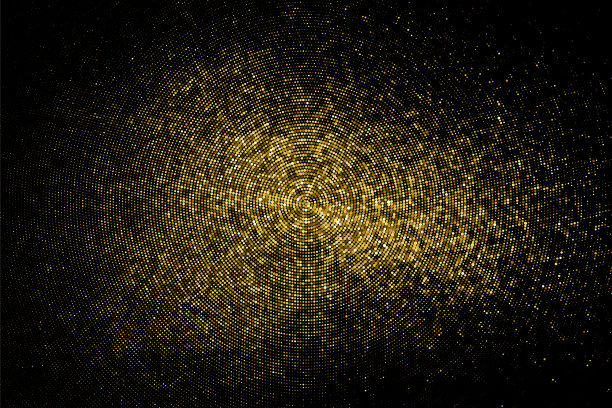 金色闪光半色调点背景图片下载