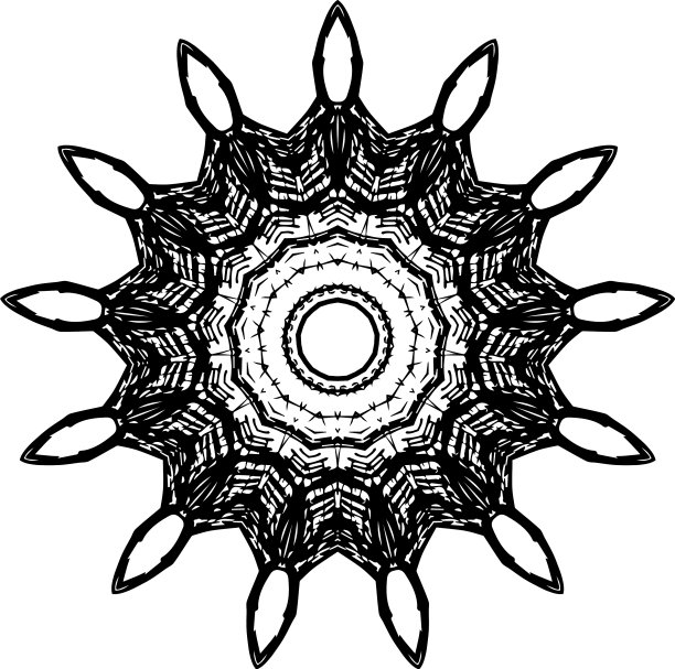 图案点缀黑白轻松图片下载