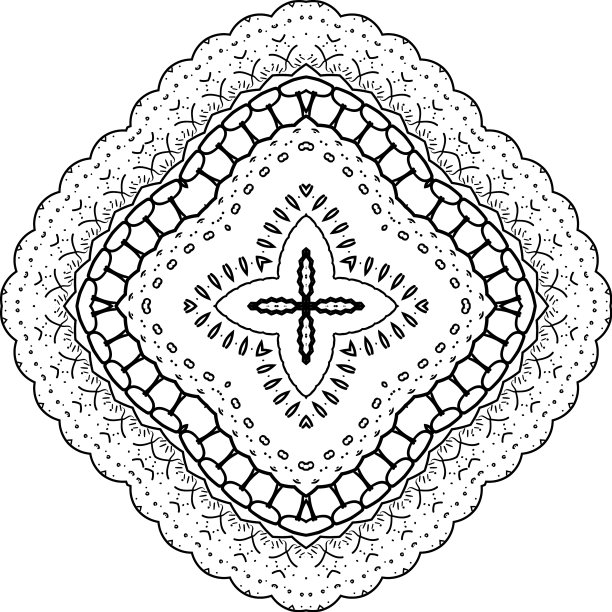 图案点缀黑白轻松图片下载