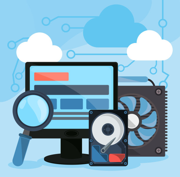 计算机磁盘和风扇图片下载