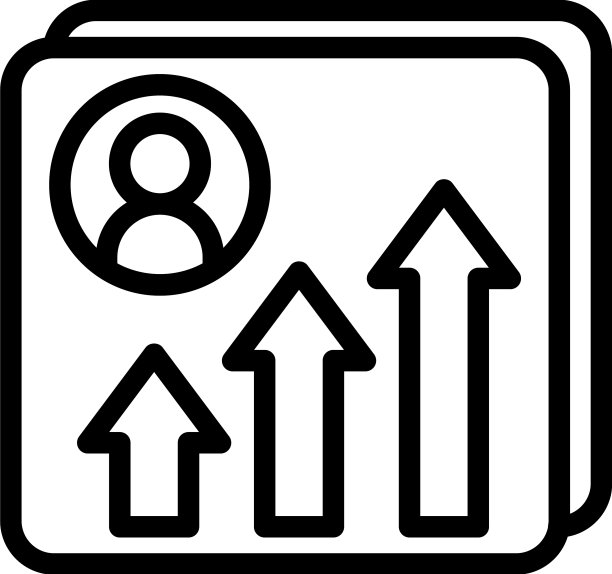 经理简历图标轮廓办公室笔记本电脑图片下载