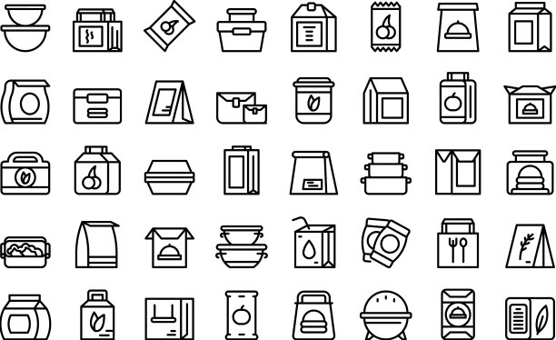 零食包图标设定大纲糖果袋图片下载