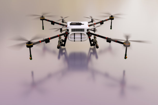 农业无人机起飞，专业农业无人机喷洒肥料图片下载