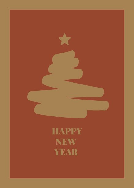 圣诞贺卡和圣诞树图片下载