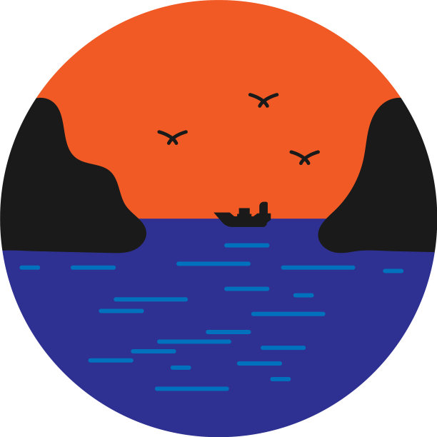 海湾图标设计模板图片下载