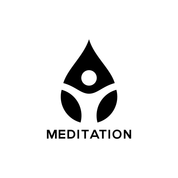 冥想疗法标志设计冥想图片下载