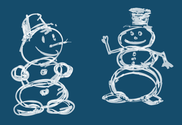 轮廓涂鸦画水彩画刷图片下载