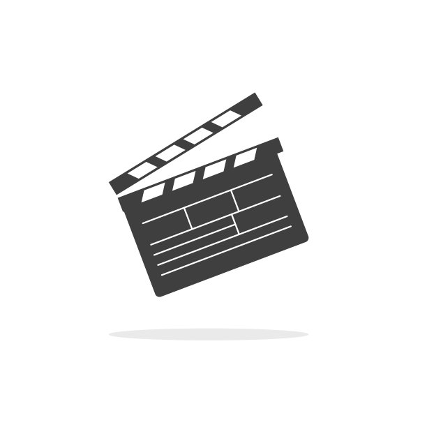 电影场记板矢量图标图片下载