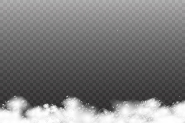 将洗发泡沫和肥皂泡在一起。图片下载