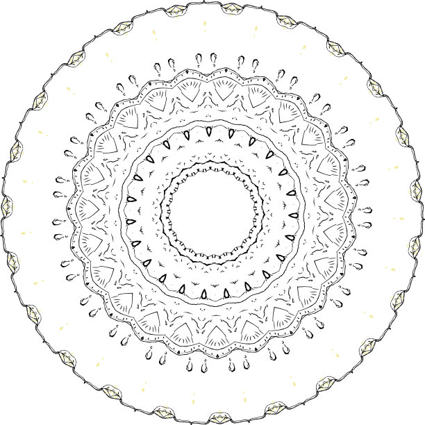 图案点缀黑白轻松图片下载