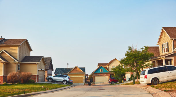 美国西部的居民区图片下载