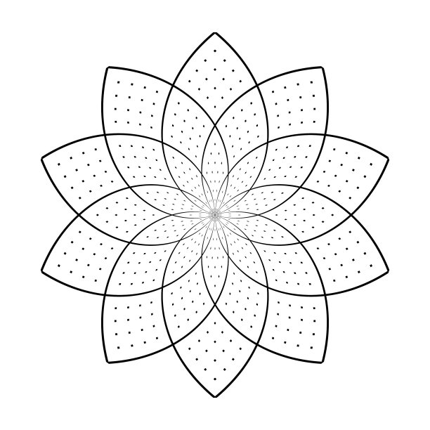 圆花图案图片下载