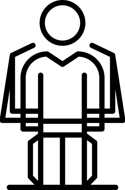 飞外骨骼图标轮廓外骨骼机器人图片下载