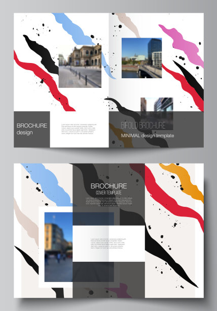 两个a4封面模型设计的布局图片下载