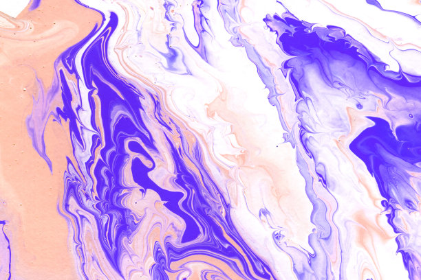 流体浇注技术制造的丙烯酸纹理。图片下载