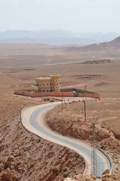 摩洛哥南部的沙漠景观图片下载