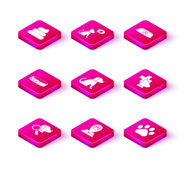 设置兽医诊所符号地图指针图片下载