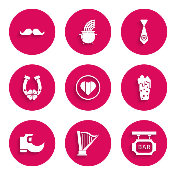 心系圣帕特里克快乐日琴图片下载