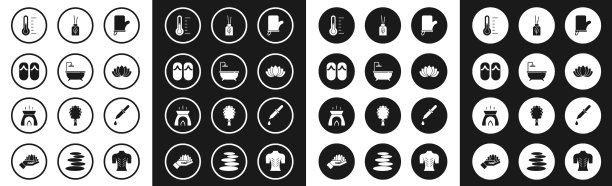 设置桑拿连指手套浴缸人字拖图片下载