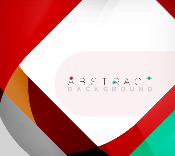 抽象的带有重叠波的正方形形状图片下载