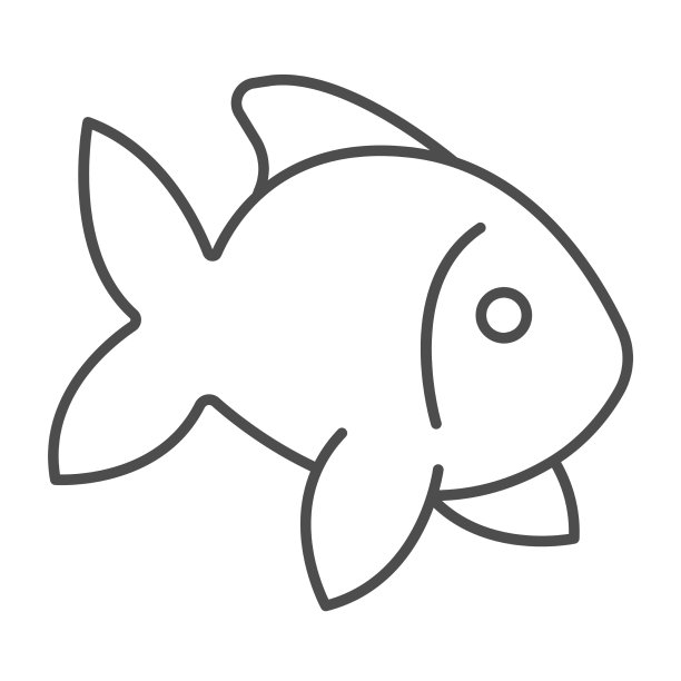 养鱼金鱼鱼缸热带鱼细线图片下载