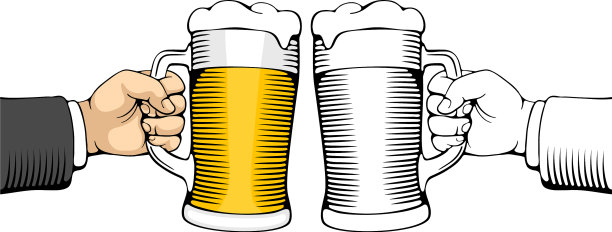 手拿啤酒杯图片下载