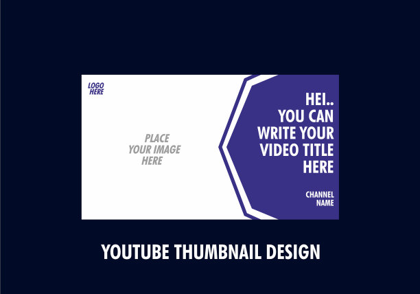 丰富多彩的可编辑YouTube缩略图设计图片下载