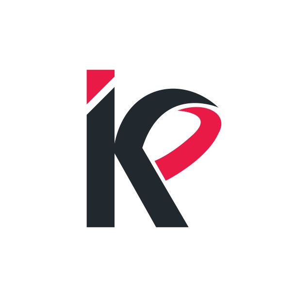 首字母K矢量标志设计。图片下载