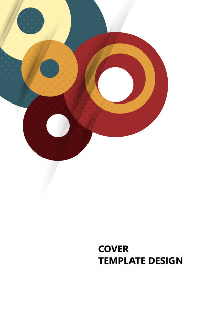 几何现代背景，抽象图案的环，磁盘。模板为您的设计。向量图片下载