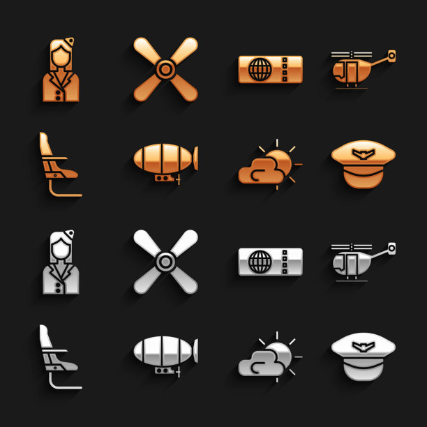 设置飞艇直升机飞行员帽太阳和云图片下载