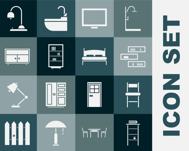 在浴室的架子上放置毛巾和椅子图片下载