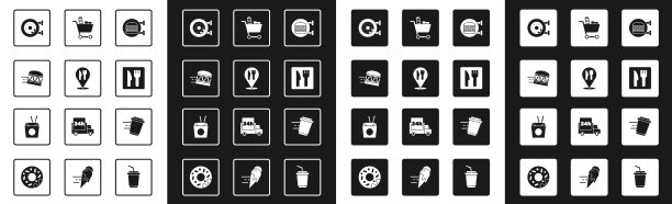 设置网上订购汉堡外卖咖啡馆和图片下载