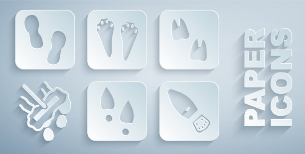 集人类脚印鞋骆驼爪拖把兔子图片下载