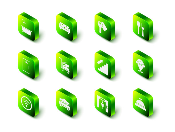 沙发酒店门锁，钥匙，叉子和勺子图片下载